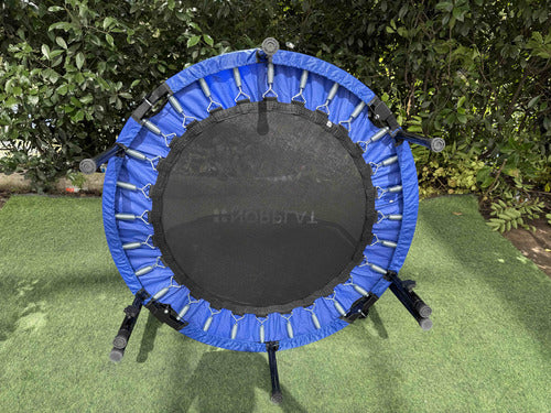 Trampolín Fitness Norplat Plegable 100cm 1m Cama Elastica Azul