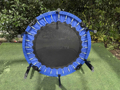 Trampolín Fitness Norplat Plegable 100cm 1m Cama Elastica Azul