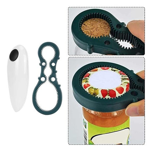 Abrelatas Electrico Abridor De Latas + Abre Botellas Norplat