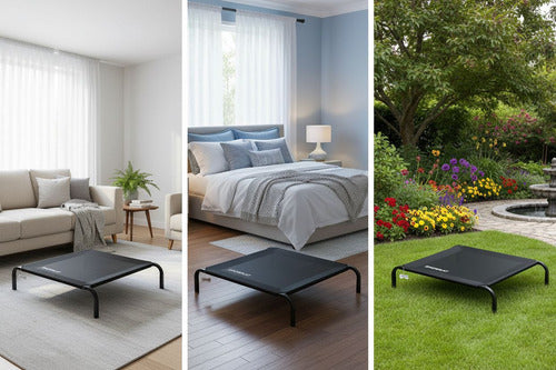 Cama Elevada Altura Para Mascota Perro Gato Talla S Norplat Negro Elevado