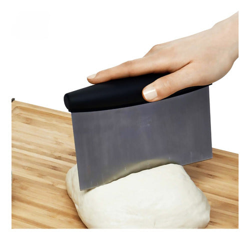 Espatula Metalica Reposteria Masa Pizza Cortador Masa- Cukin Negro