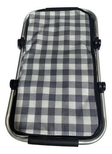 Cesta Bolso Cooler 30 Litros Térmico Plegable - Norplat Blanco Y Negro