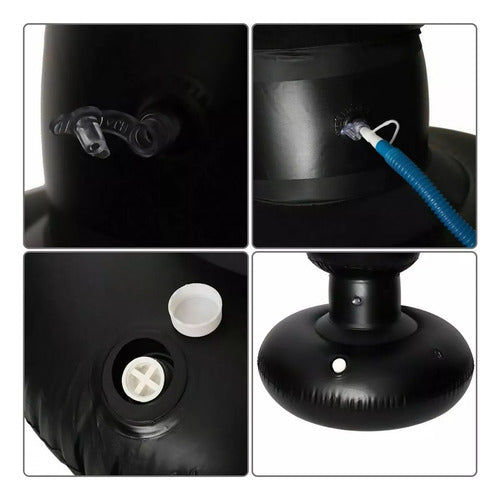 Saco De Boxeo De Pie Inflable 160cm + Bomba De Pie