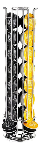 Porta Cápsula Para 32 Dolce Gusto Giratorio 360° - Norplat Plateado