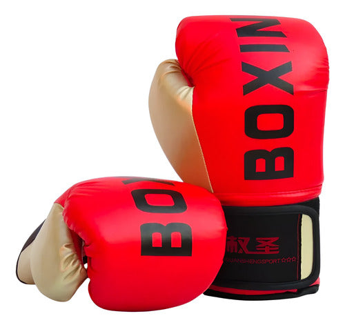 Guante De Box Adultos De Entrenamiento - Boxeo - Norplat 10oz Rojo