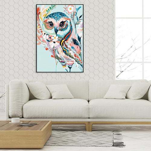 Bordado Pintura Diamante - 40x30cm Diseños Varios - Norplat Wa425 - Buho