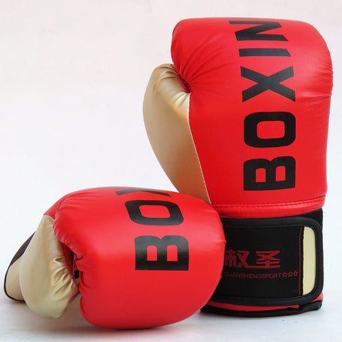 Guante De Box Adultos De Entrenamiento - Boxeo - Norplat 10oz Rojo