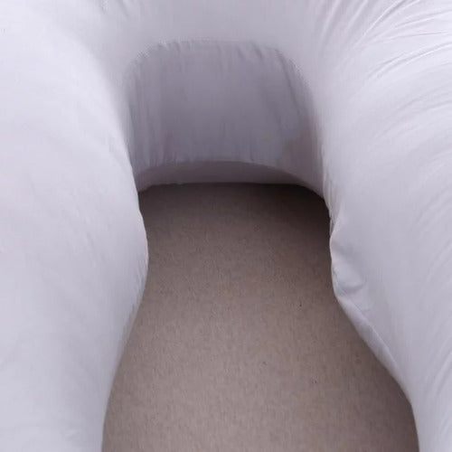 Cojín Con Funda Suave Almohada Maternal Embarazadas Norplat - Gris