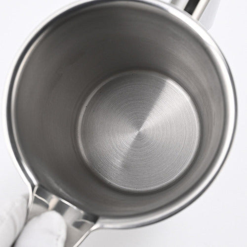 Cafetera Manual Prensa Francesa Acero Cafe 800ml - Norplat Plateado