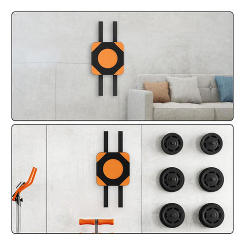 Almohadilla De Boxeo Con Velcro A Pared Foco Entrena Norplat Naranja