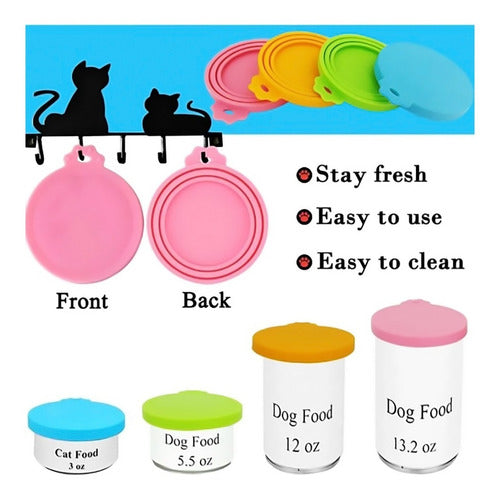 Tapa Para Frascos De Alimento De Mascotas Celeste Celeste