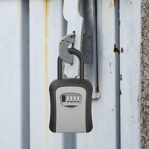 Caja Guarda Llave Con Clave Seguridad Colgante Muro Norplat Gris