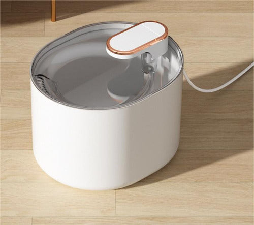 Bebedero Gatos Perros Mascotas Eléctrico Detección Agua Wuf Blanco