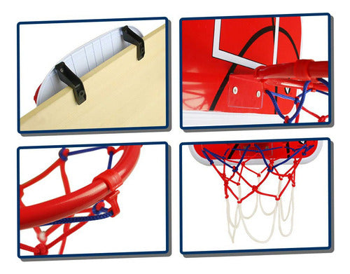 Aro Basketball Tablero Niño Deporte Juguete Inflador + Balón