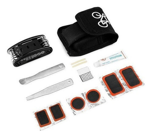 Herramientas Bicicletas Parche Pinchazo Reparación Norplat Negro