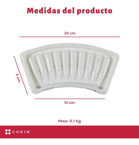 Molde De Plástico Para Balas De Hielo - P/ Botellas - Cukin Blanco