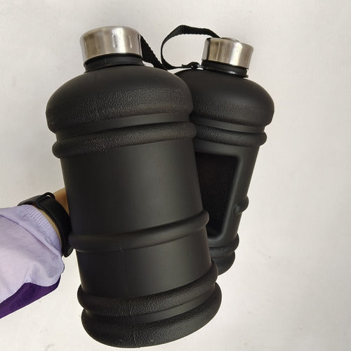 Botella De Agua 2.2 Litros Deportiva Gran Capacidad Norplat Negro
