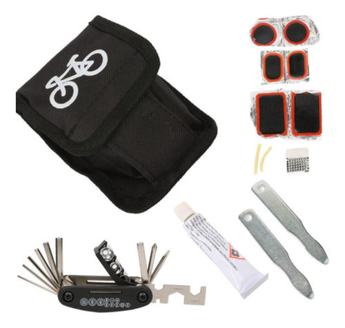 Herramientas Bicicletas Parche Pinchazo Reparación Norplat Negro