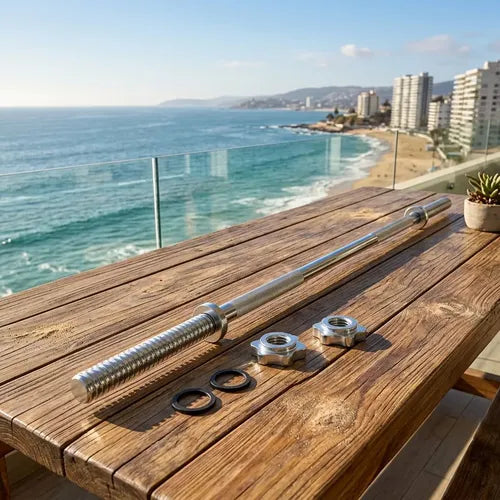 Barra Recta Norplat Preolimpica 120cm 4.2 Kg Fitness Cromada Plateado