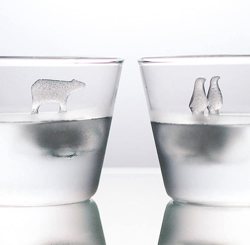 Molde De Silicona Para Oso Polar Y Pingüino De Hielo - Cukin Blanco