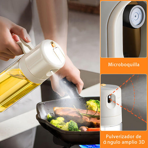 Aceitera Spray Rociador Alcuza Vidrio Aceite Vinagre Norplat