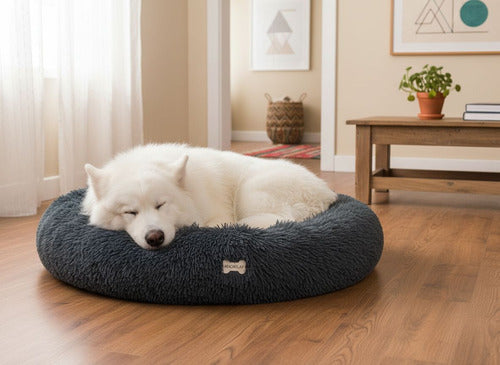 Cama Antiestres 110cm Norplat Perro Dona Colchon Grande Xxl Gris Oscuro Dona Antiestrés