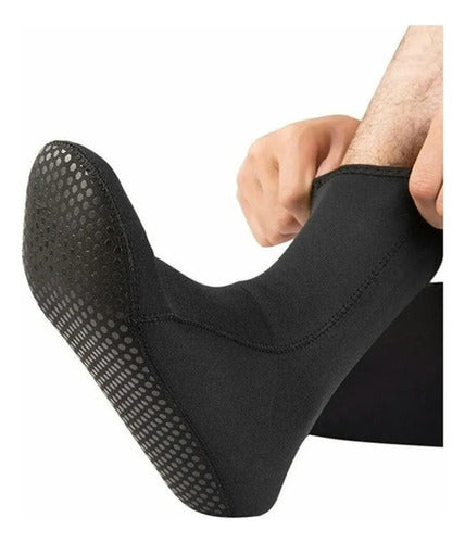 Botas Calcetines Norplat De Neopreno 3mm Cálidas Buceo Playa Negro 37 Cl
