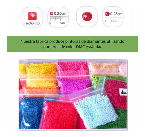 Kit Pintura Diamante 5d 40x30cm Bordado Diseños - Norplat Ciervo