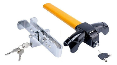 Traba Volante + Traba Pedal De Seguridad Auto Fuerte Norplat