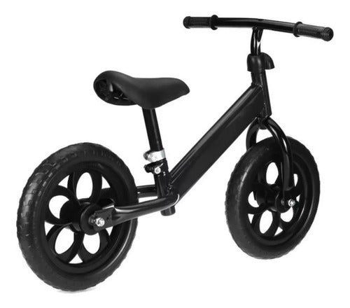 Bicicleta Equilibrio Sin Pedales Niños Principiantes Norplat Negro Negro