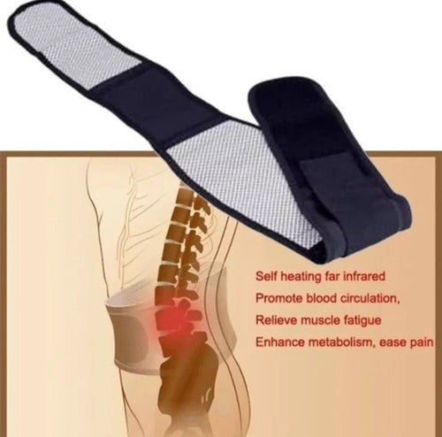 Faja Lumbar Cinturón - Genera Calor - Lumbalgia - Norplat M
