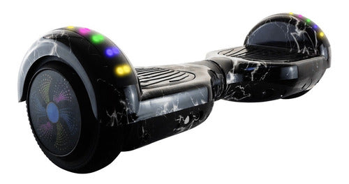 Patineta Smart Balance Speaker Bluetooth - Rebelde Eciclos Black Galaxy (negro)