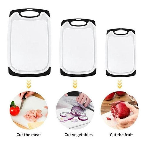 Pack De Tablas Para Cortar (3 Uni) - Cukin Blanco