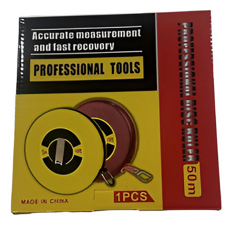 Huincha Medir 50 Metros Fibra Vidrio Cinta Metrica - Norplat