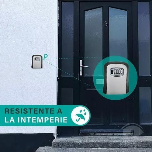 Caja Fuerte Caja Guarda Llaves Combinacion Exterior Norplat Gris