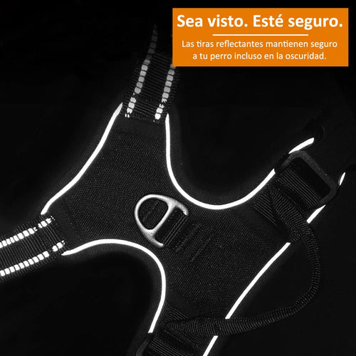 Norplat Pechera Perro Arnes Anti Tirones Reflectante Negro Xl Anti-tirones