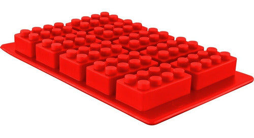 Molde De Silicona Para Bloque De Hielo - Cukin Rojo