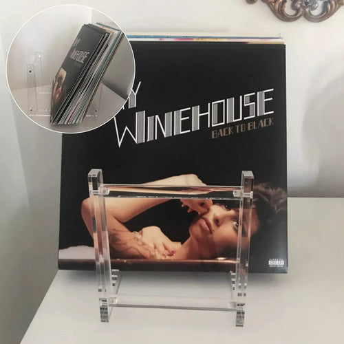 Estante Transparente Discos Vinilo 34.5x19cm - Norplat Transparente Transparente Transparente