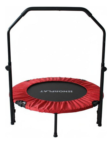 Trampolín Fitness Norplat Plegable 100cm 1m Cama Elastica Rojo