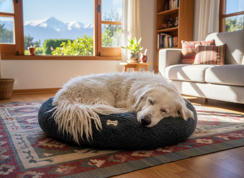 Cama Antiestres 110cm Norplat Perro Dona Colchon Grande Xxl Gris Oscuro Dona Antiestrés
