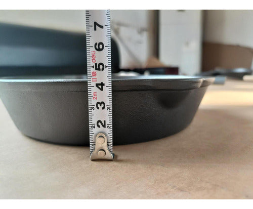 Sarten Hierro Fundido Norplat 20cm Redondo Para Freir Cocina Negro