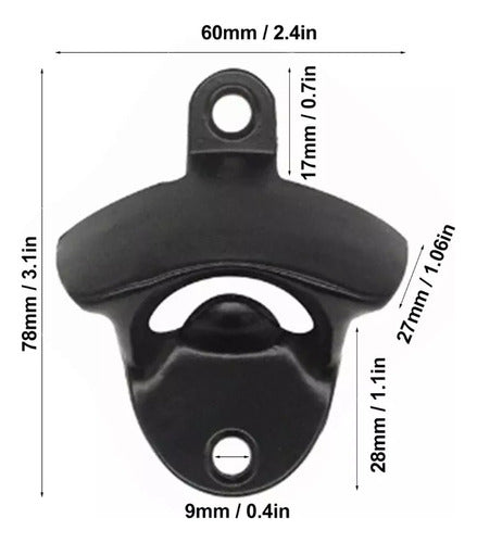 10 Destapador Abridor Botellas Cerveza Montaje Pared Norplat Bronce