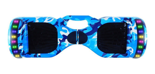 Patineta Smart Balance Speaker Bluetooth - Rebelde Eciclos Blue Camo (azul)