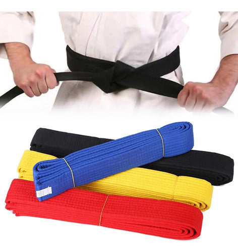 Cinturon Artes Marciales 2.4m Karate Taekwondo Judo Norplat Azul 240cm