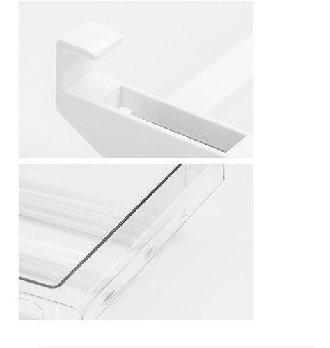 Bandeja Organizador Refrigerador Cajón Deslizante - Cukin Transparente