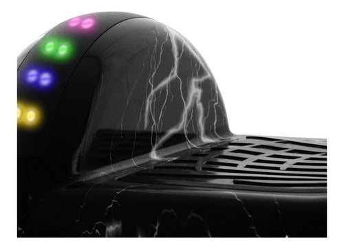 Patineta Smart Balance Speaker Bluetooth - Rebelde Eciclos Black Galaxy (negro)