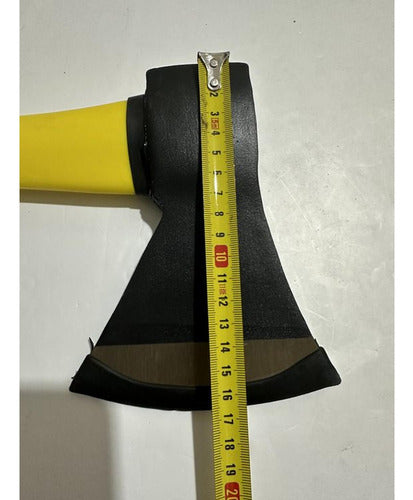 Hacha De Mano Mango De Fibra Cabeza De 1kg - Norplat Amarillo