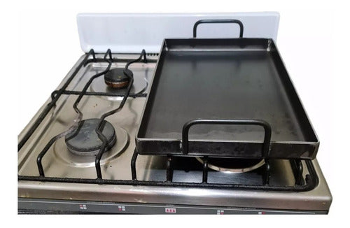 Plancha Churrasquera 38 X 24 Cm Espesor 4mm - Cukin Negra