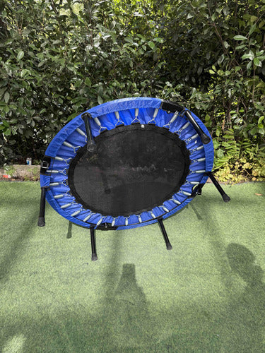Trampolín Fitness 100cm Plegable Cama Elástica - Norplat Azul