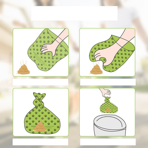 240 Bolsas Biodegradable 16 Rollos Ecologicas Fecas Perro Amarillo